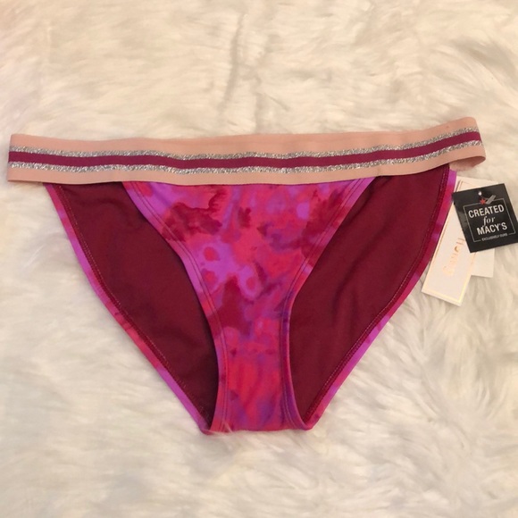 Hula Honey Other - NWT Hula Honey Pink Camo Swim Bikini Bottom Size M